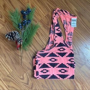 Pink tank top with fun print